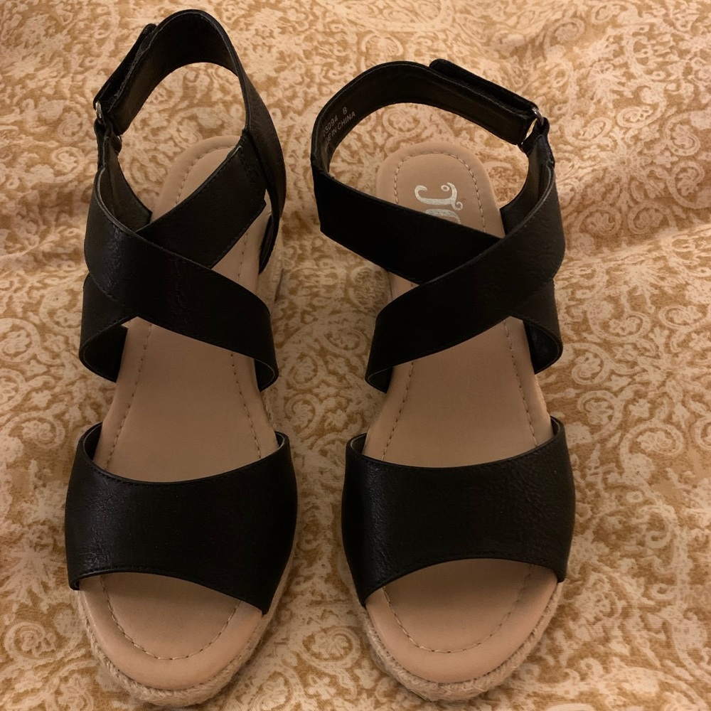 Journee Spencer Wedge Sandals